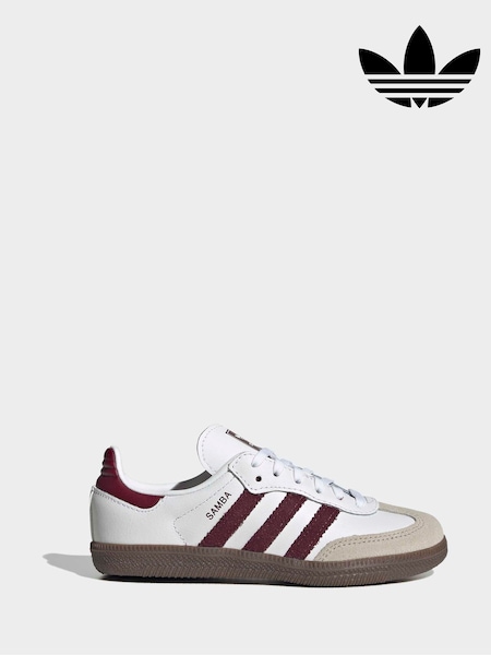 White - Adidas Originals Samba Og C Trainers