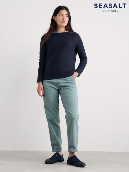 Seasalt Cornwall Teal Waterdance Trousers (G73920) | £66