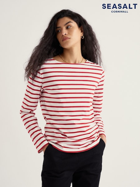 Seasalt Cornwall Orange Sailor Shirt (G73923) | £30