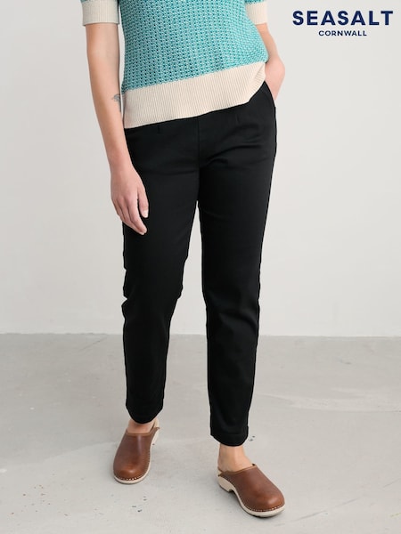 Seasalt Cornwall Black Waterdance Trousers (G73924) | £66