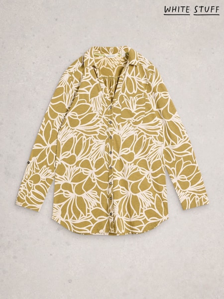 White Stuff Musturd Yellow Annie Longline Shirt (G74881) | £49