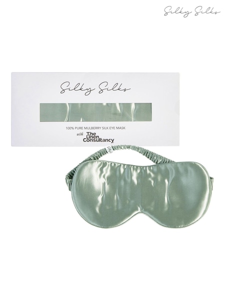 Silky Silks Sage 100% Mulberry Silk Eyemask (G74953) | £20