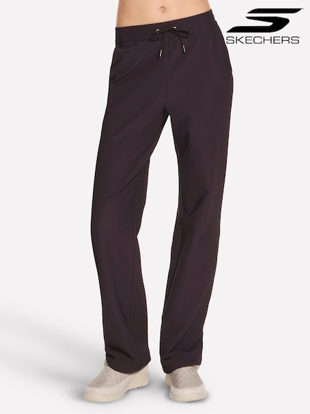 Brown - Skechers Go Luxe Rib Joggers