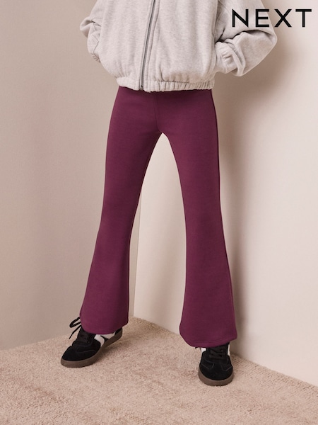 Berry Pink - Foldover Supersoft Kickflare Leggings (3-16yrs)