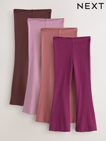 Multi Berry - Rib Flare Leggings (3-16yrs)