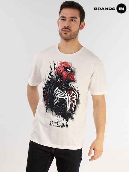 Brands In White Marvel Spider-Man Transforming T-Shirt (G75171) | £23