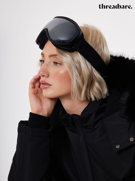 Threadbare Black Ski Goggles (G75481) | £30