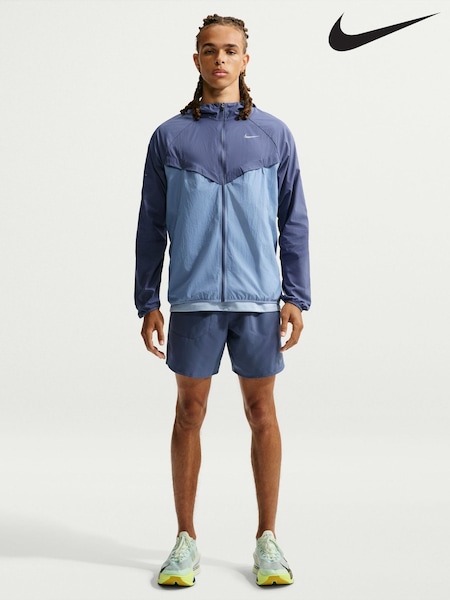 Diffused Blue - Regular Nike Dri-fit Stride 7 Inch Briefs Lined Running Shorts