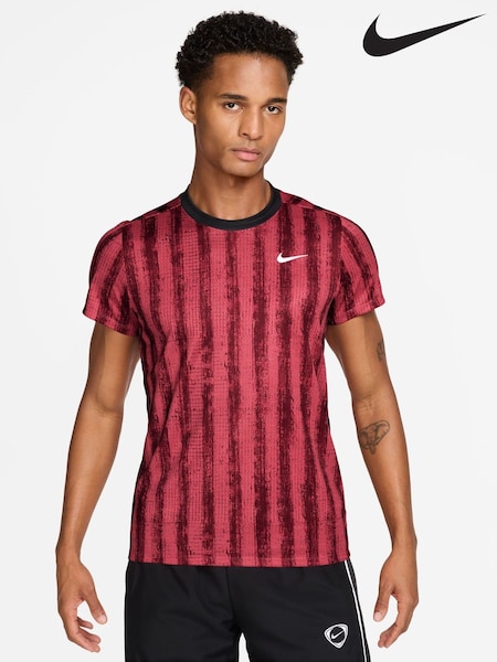 Red - Regular Nike Nikecourt Victory Dri-fit Tennis Top