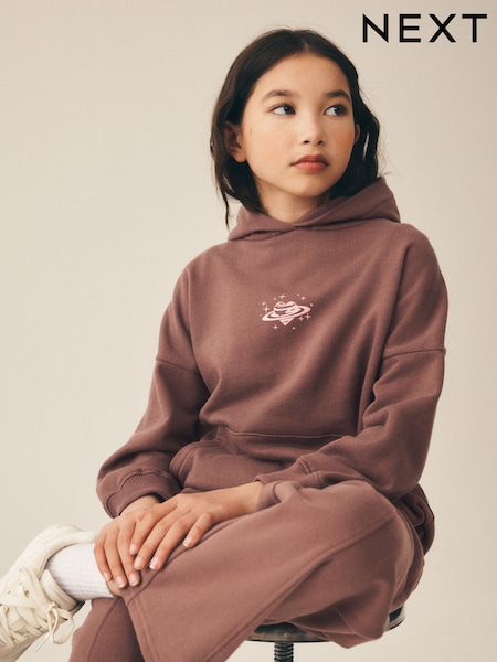 Chocolate Brown Cosmic - Hoodie (3-16yrs)