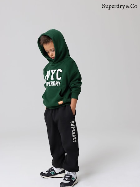 Green - Superdry Graphic Hoodie And Joggers Set