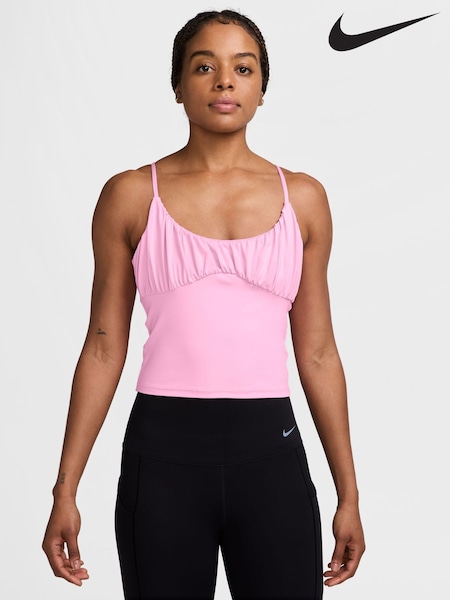 Pink Rise - Nike One Fitted Dri-fit Tank Top