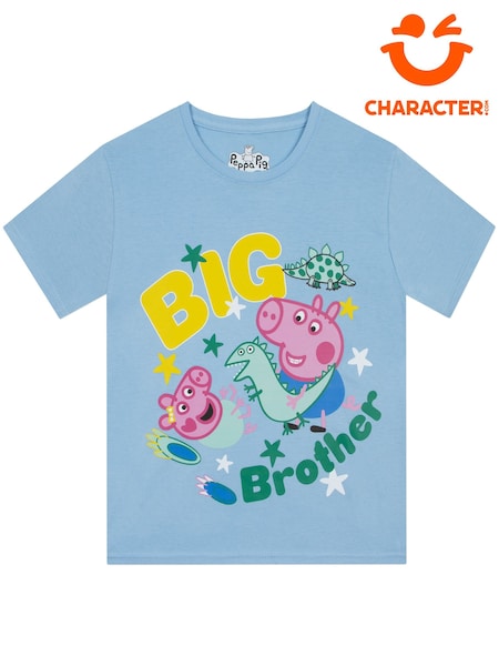Character Blue George & Evie Pig Short Sleeve T-Shirt (G76630) | £14