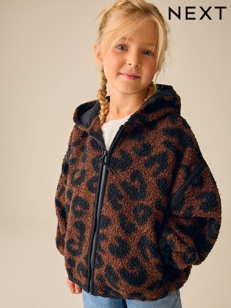 Animal - Zip Up Hooded Borg Jacket (3-16yrs)