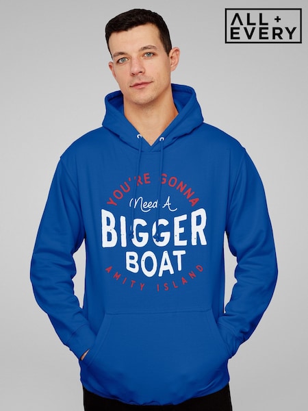 All + Every Blue Jaws You Are Gonna Need A Bigger Boat Amity Island Hoodie (G77451) | £45