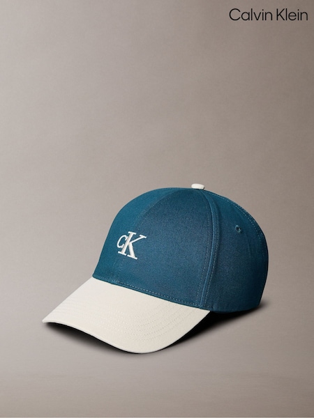 Calvin Klein Blue Colorblock Embroidered Logo Cap (G78477) | £40