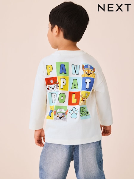 White - Paw Patrol Long Sleeve T-shirt (3mths-8yrs)