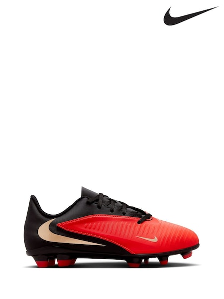 Red/Black - Nike Jr. Phantom 6 Low Club Multi Ground Football Boots
