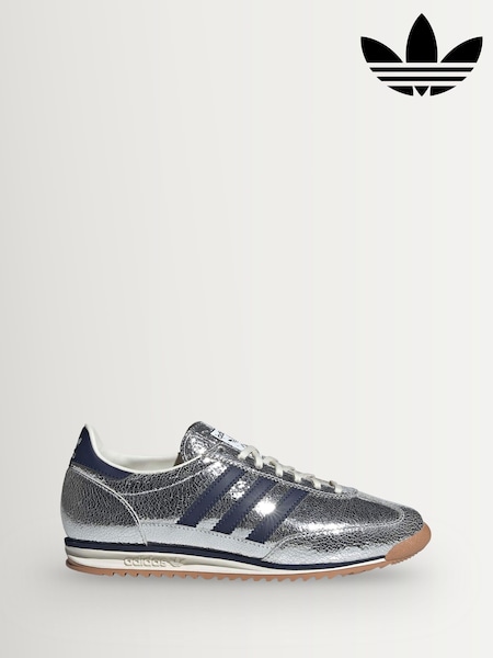 adidas Originals Silver (Metal) SL 72 OG Trainers (G78893) | £85