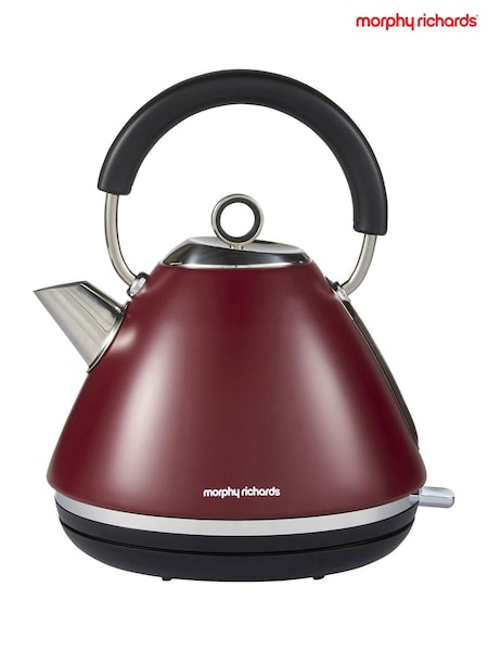 Morphy Richards Rhubarb Accents Pyramid Kettle (G79932) | £80