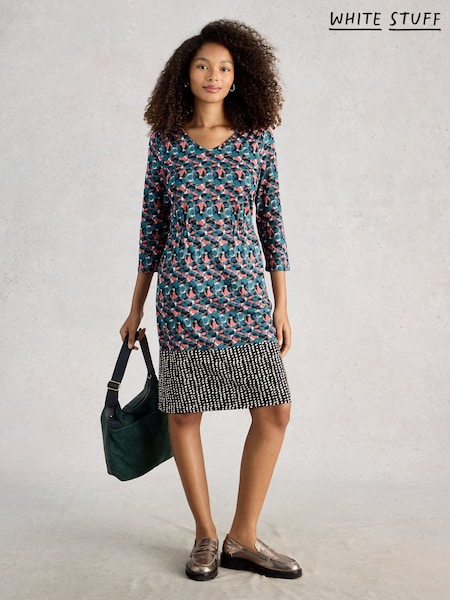 White Stuff Teal Tallie Jersey Dress (G80411) | £55