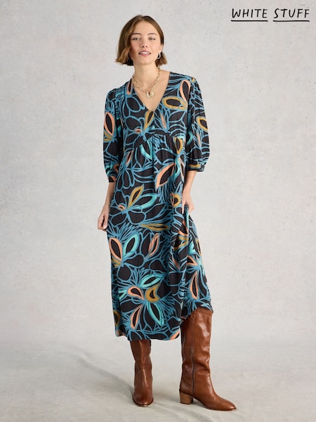 White Stuff Black Lucy Midi Dress (G80413) | £79