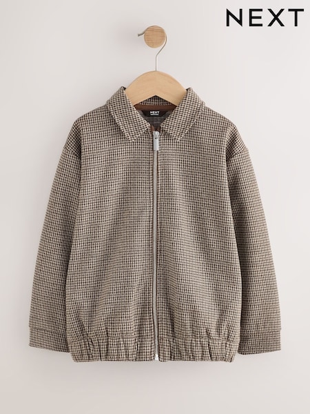 Brown Check - Smart Shacket (3-16yrs)