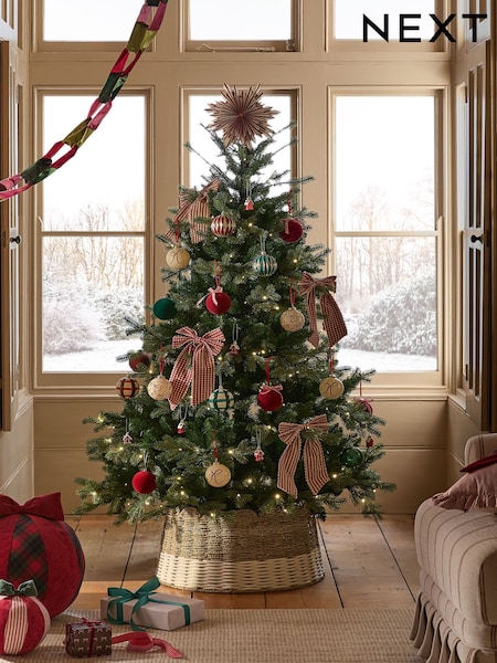 Nordmann Fir Pre Lit Christmas Tree