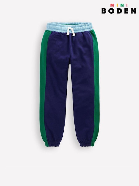 Boden Blue Colourblock Cuffed Joggers (G81289) | £27 - £32