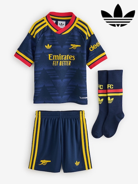 Navy Blue - Adidas Originals Arsenal Football Club Away Mini Top & Shorts Set