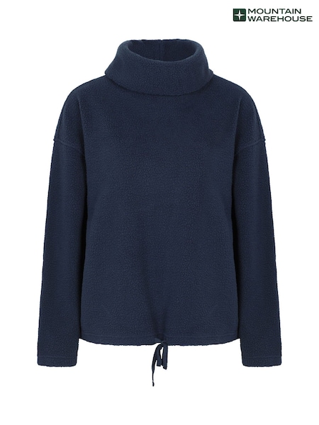 Mountain Warehouse Blue Rydal  Cosy Neck Fleece (G81796) | £29