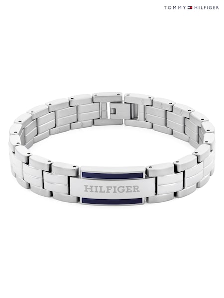 Tommy Hilfiger Silver Tone Stainless Steel Bracelet (G82781) | £69