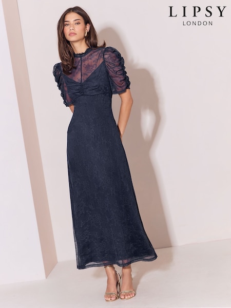 Women's Blue Lipsy Lace Dresses