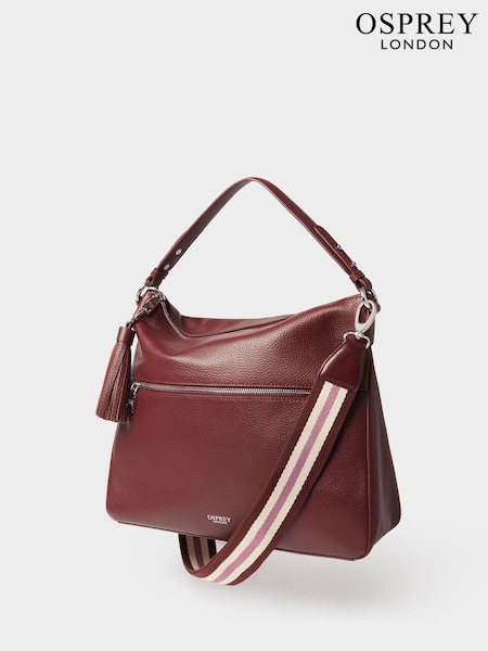 Osprey London Red The Stella Leather Hobo Bag (G83549) | £165