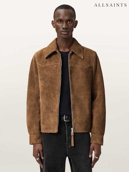 AllSaints Brown Dellcot Jacket (G83598) | £639