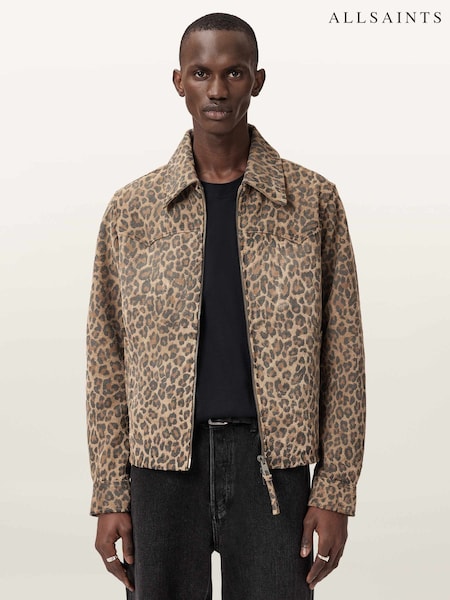 AllSaints Brown Leo Dellcot Jacket (G83614) | £639