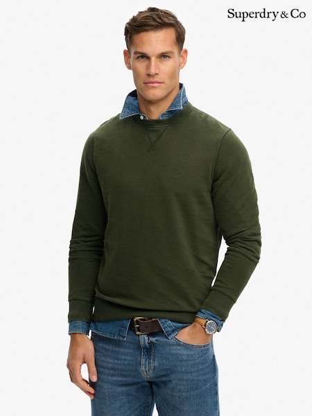 Superdry Green Classic Essential Sweatshirt (G84044) | £45