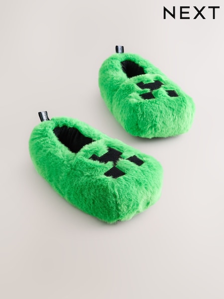 Green - Minecraft Novelty Slippers
