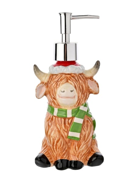 Widdop Highland Cow Ceramic Soap Dispenser (G84330) | £13