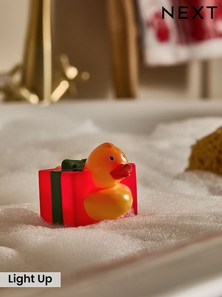 Christmas Duck Light Up Bathroom Toy