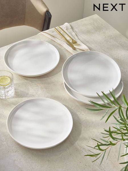 Set Of 4 Moderna Dinner Plates