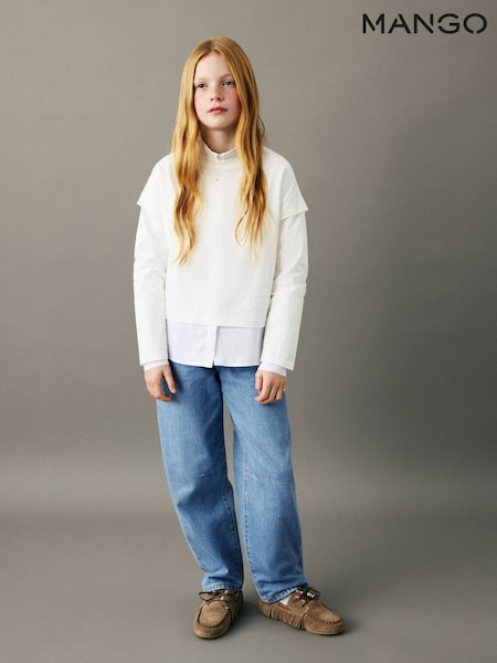 Mango Blue Balloon Jeans (G84449) | £26