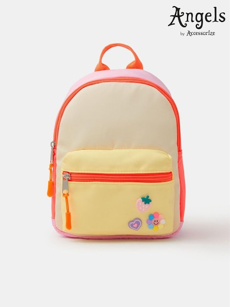 Angels By Accessorize Pink Girls Colourblock Backpack (G84613) | £16
