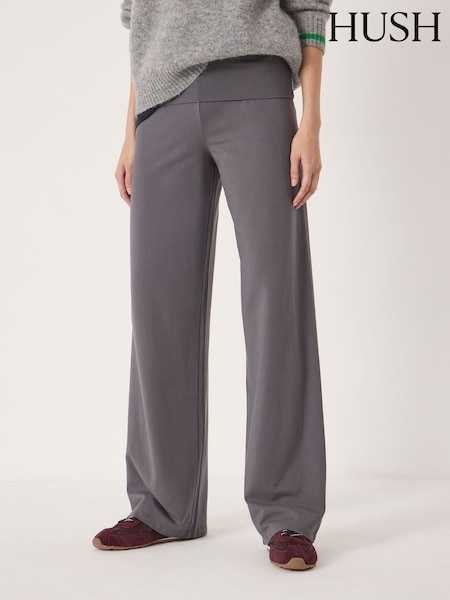 Hush Grey Amie Fold Over Waist Joggers (G84939) | £60