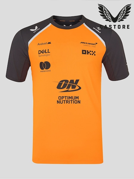 Castore Orange Official Lando Norris McLaren F1 Team T-Shirt (G84960) | £65