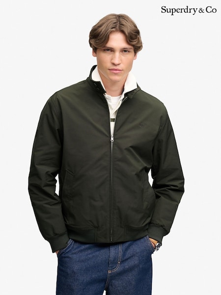 Green - Regular Superdry Campus Padded Harrington Jacket