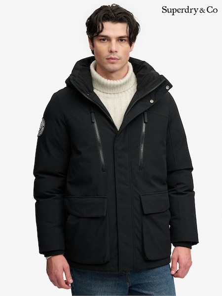 Black - Regular Superdry City Parka Coats