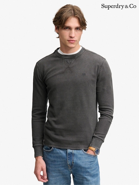 Black - Regular Superdry Classic Heavy Textured T-shirt
