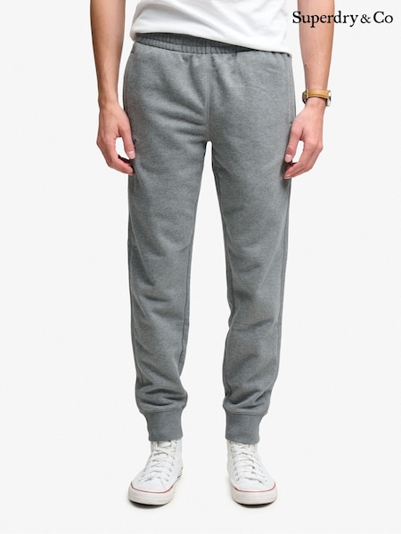 Grey - Regular Superdry Essential Logo Joggers