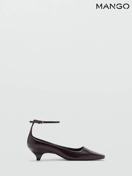Mango Brown Kitten Heels (G85526) | £60